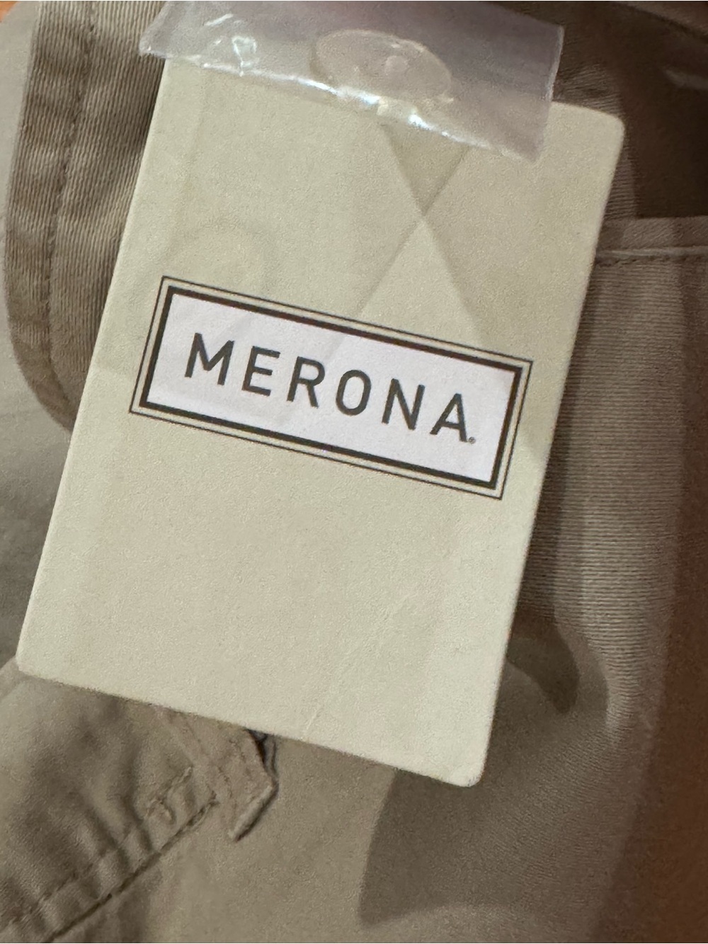 Merona Taupe Flat Front Women's Skirt - Picture 4 of 4